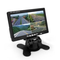 7 Inch High Definition Four Segment Car Monitor with 2 Ways RCA Input for Reverse Camera