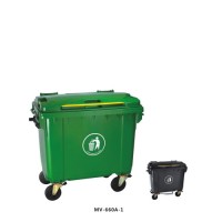 HDPE Big Container Dustbin Plastic Mobile Garbage Bin 660 Liter Garbage Bin Mv-660A-1