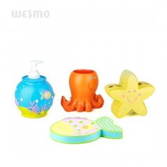 Polyresin Bathroom Sanitary Items Kid's Bath Set图1