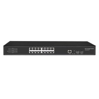 16 Ports Managed Poe Switch with 2 Ports Optical Fiber SFP 100/1000m Full Gigabit Network Switch Snm