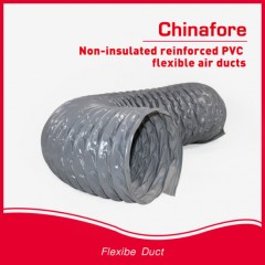 PVC Material Flexible Ducts Non-Insulated Reinforced Duct Fittnig图1