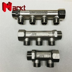 Underfloor Heating Brass Manifold with Male Thread图1