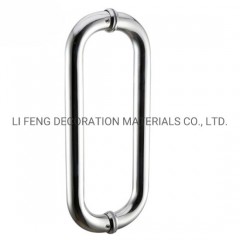 Stainless Steel Glass Door/Shower Door Circular Pipe Handle for Door Hardware图1