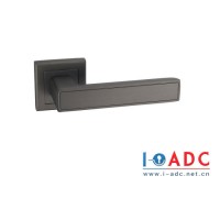 High Quality Modern Simple High-End Black Door Handle Lock with Pieces