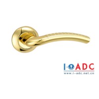 Classic Economy Aluminum Alloy Door Hardware Handle Lock on Round Rosettes/Engineering Door Lock