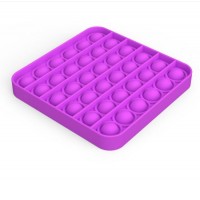 Hot Sale BPA Free Fidget Sensory Toy Last One Lost Silicone Push Pop Bubble Square