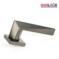 Modern Style Zinc Alloy with Square Rosette Door Handle