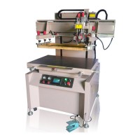 High Quality Vertical Single Servo Flat Screen Printing Machine