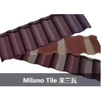 Milano/Amino Tile Style Color Stone Metal Roof Tile