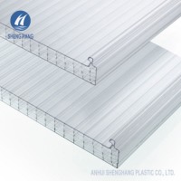 7-Wall Diamond Structure U-Lock Polycarbonate PC Hollow Sheet