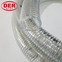 PVC Spiral Steel Wire Reinforced Hose/ Transparent PVC Water Suction Pipe 5" 6"