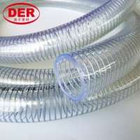 High Temperatue Resistant 160º C Transparent PVC Steel Wire Reinforce Hose