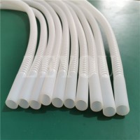 White PTFE F4 Flexible Corrugated Pipe