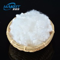 Virgin Hollow Conjugated Siliconized Polyester Staple Fiber Pure White Color