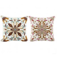 Cotton Pillow Canvas Wool Embroidery Decorative Cushion Cover Pillow Case Flower Design Classic Styl