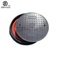 Heavy Duty En124: 1994 Standard D400 Round FRP Composite Gully Cover Manhole Cover