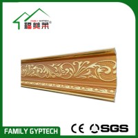 Golden Color PVC Moulding for Door and Window Decoration