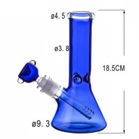 7 Inches Seven Color Electroplated Glass Beaker Hookah Elephant Mouth Glass Smoking Water Pipe