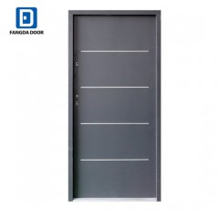 Fangda Modern Decorative Aluminum Strips Security Door Made in China图1