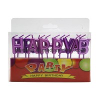 Happy Birthday Cake Candles Cake Toppers Letter Candles for Wedding Party