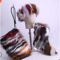 High Quality Costume Plush Hair Fluffy Long Pile Faux Fur Fabric for Girls图1