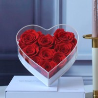 Factory Stabilized Roses Preserved Roses in White Box Christmas Arrangements Crafts