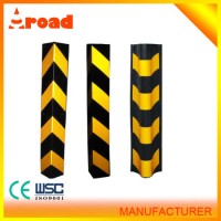 Rubber Corner Guard with Yellow Reflector