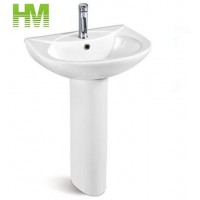 Competitive Price 20 Inch Ceramic Pedestal Wash Basin