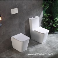 Back to Wall Two Piece Ce/Water Mark Certified Bathroom UF Soft Closing Seat Cover Toilet