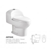 Amt8328 High Efficiency Watersense Wc One-Piece Ce Siphonic Toilet