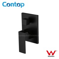 Watermark Approval Matte Black Shower Mixer with Divertor