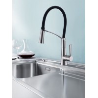 Stainless Steel Pull Down Kitchen Sink Faucet with Sprayer Black