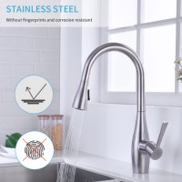 Single Handle Pull out Kitchen Faucet in Stainless Steel (40108)