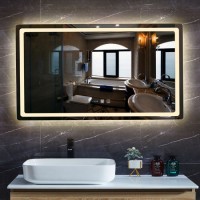 Bluetooth Touch Screen Mirror LED Mirror Wall for Hotel Bathroom