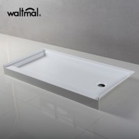 60"X30" Alcove Acrylic Integral Tile Fange Shower Pan