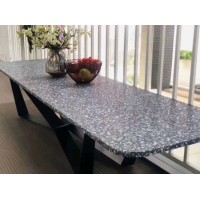 Grey Terrazzo Stone Table Top for Kitchen/Restaurant