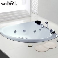 Corner Freestanding Air Bubble Massage Whrilpool Massage Jacuzzi Bathtub