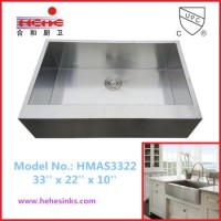 Farmhouse Sink  Apron Sink  Handmade Sink  Kitchen Sink  Stainless Steel Sink (HMAS3322)