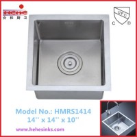 R10 Corner Square Handmade Sink  Handcraft Sink  304 Stainless Steel Kitchen Sink (HMRS1414)