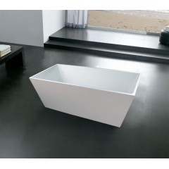 Square Slim Rim Seamless Acrylic Bathtubs  1500mm  1600mm  1700mm  1800mm图1