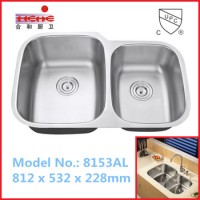 3221 Undermount Kitchen Sink  Stainless Steel Sink  Bar Sink  Wash Sink with Cupc Approved