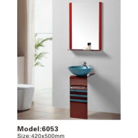 Tempered Glass Basin with Mirror and Support