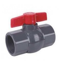 Plastic UPVC/PVC Socket Compact Round Ball Valve图1