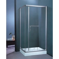 Contemporary Style Stainless Steel Frame 8mm Tempered Glass Shower Enclosure (H003B)