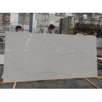 Caesarstone 5111 Statuario Marble Looking Calacatta Veined Quartz Stone Plate