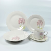 China Wholesale 20PCS Dinner Set Porcelain Ceramic with Cup and Saucer