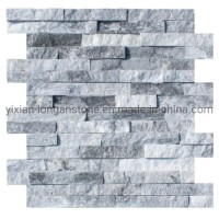 Split Face Cloudy Grey Quartz/Quartzite /Slate Bathroom Wall Tile Panel Stone Cladding