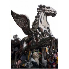 Flying Horse  Large Outdoor Sculpture Making and Interior Decoration Metal Decoration  Handicraft Ar图1