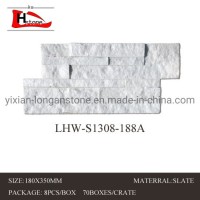 Nature White and Grey and Black Quartz Culture Stone Wall Panel Wall Decoration Cladding Hot Sale 18