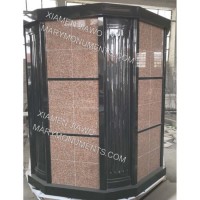 America Style High Quality Black and Pink Columbarium